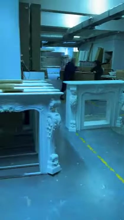 Sıralanmış şömine modellerinin gövde derinliği ve yan profilleri