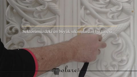 Poliüretan seperatör kaplama süsleme poliüretan söve boya kalitesi — 0:24