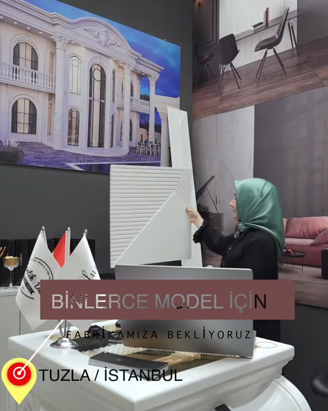 Poliüretan 3D Duvar Panelleri ile Modern Dekorasyon Çözümleri — 0:28