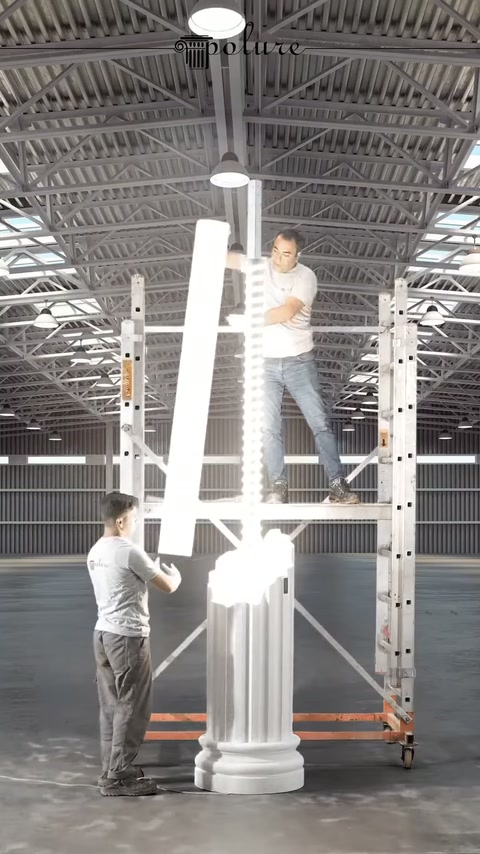 Polure LED Işıklı Modern ve Klasik Aydınlatma Sütunları