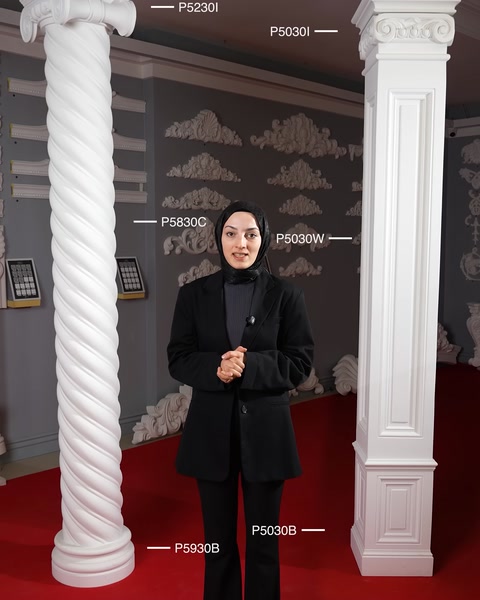 Poliüretan sütun başlıkları ve sütun modelleri hafif ve sağlamdır — 0:21