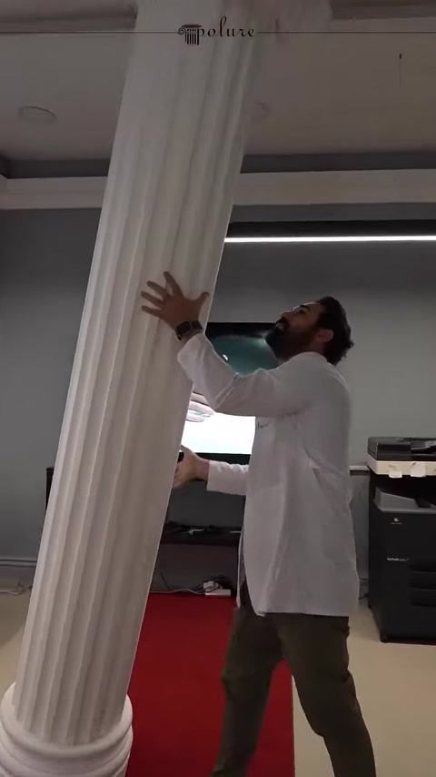 Yivli sütun gövdesinin uygulama sırasında yakından kontrolü