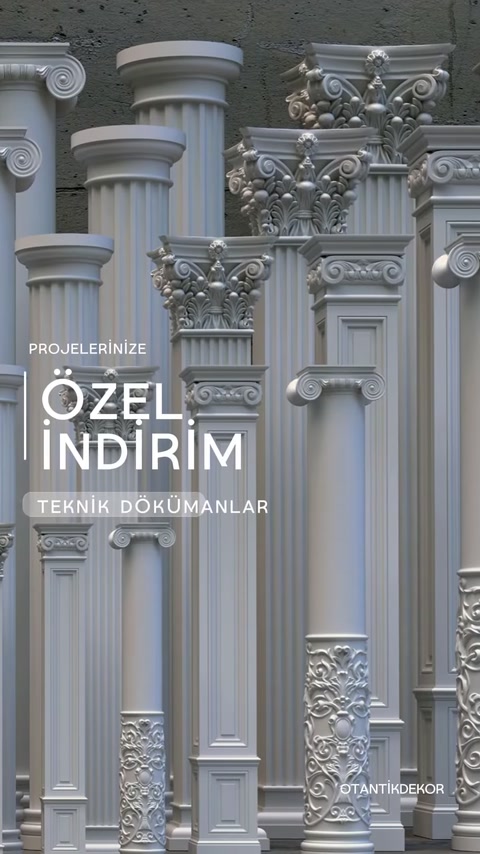 Poliüretan Sütun Modelleri, İmalatı ve Dekoratif Uygulamaları