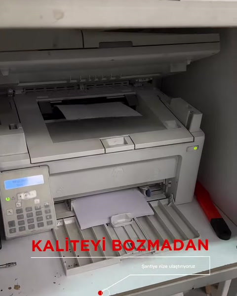 Hazırlanan sevkiyat evrakı yazıcıdan alınmak üzere basılıyor
