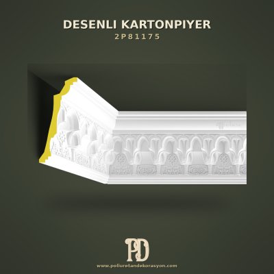Oymalı Klasik Kartonpiyer Tavan Profili 21x154x47 cm