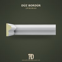 Düz Bordür Duvar Çıtası Minimalist Tasarım 2.5x6x240 cm