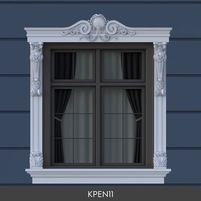 Kombine Pencere Sövesi Klasik Taçlı 22x200x228 cm