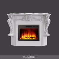 Oymalı Klasik Dekoratif Elektrikli Şömine Çerçevesi 144.6 cm
