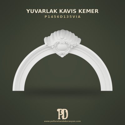 İstiridye Motifli Yuvarlak Kavis Kemer 27x175x108 cm