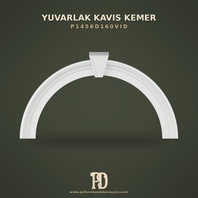 Kilit Taşlı Dekoratif Poliüretan Kavis Kemer 17x200 cm
