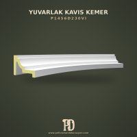 Pürüzsüz Yüzeyli Dekoratif Poliüretan Kavis Kemer 14x111 cm
