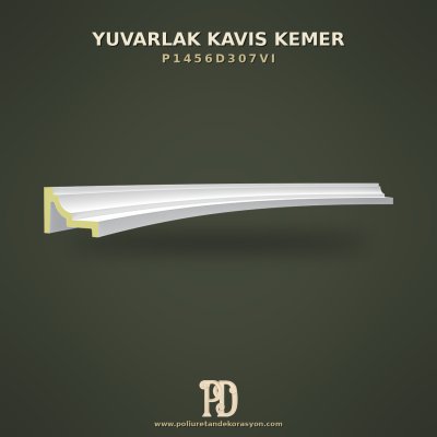 Dev Formlu Poliüretan Yuvarlak Kavis Kemer 49x204 cm