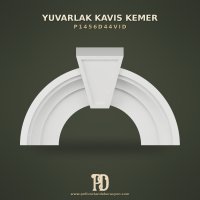 Poliüretan İçbükey Kavis Kemer Trapets Kilit Taşlı 17x84x42 cm