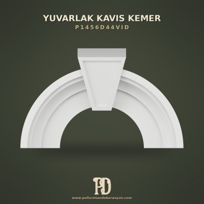 Poliüretan İçbükey Kavis Kemer Trapets Kilit Taşlı 17x84x42 cm