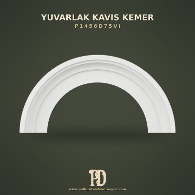 Poliüretan Yarım Daire Kavis Kemer Profili 14x115 cm