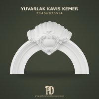 Poliüretan İstiridye Süslemeli Kavis Kemer 26.7x115x78.2 cm