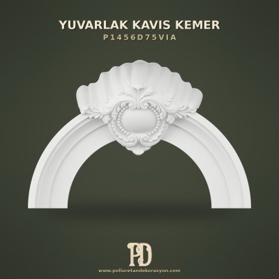 Poliüretan İstiridye Süslemeli Kavis Kemer 26.7x115x78.2 cm