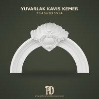 Poliüretan Yuvarlak Kavis Kemer Deniz Kabuğu Motifli 27x135 cm