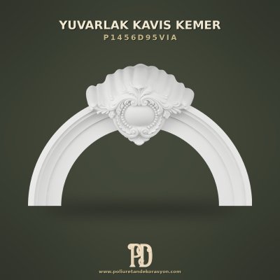Poliüretan Yuvarlak Kavis Kemer Deniz Kabuğu Motifli 27x135 cm