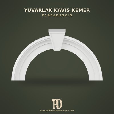 Kilit Taşlı Dekoratif Kavis Kemer Poliüretan 17x135 cm