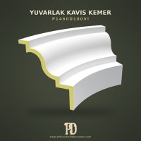 Poliüretan Yuvarlak Kavis Kemer Modern Tasarım 54x105 cm