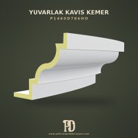 Poliüretan Yuvarlak Kavis Kemer Dekoratif Form 59x136x48 cm
