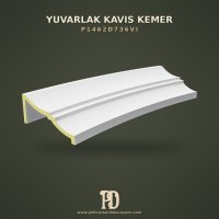 Yalın Kavisli Dekoratif Profil Kemer 18x129 cm