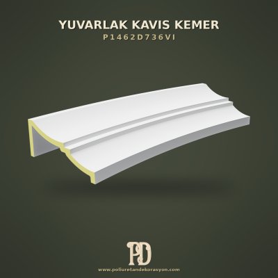 Yalın Kavisli Dekoratif Profil Kemer 18x129 cm