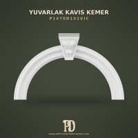 Poliüretan Kilit Taşlı Yuvarlak Kavis Kemer Volütlü 131x80 cm