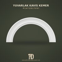 Dekoratif Pürüzsüz Yuvarlak Kavis Kemer 19x231 cm