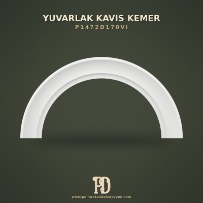 Dekoratif Pürüzsüz Yuvarlak Kavis Kemer 19x231 cm