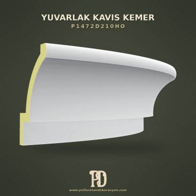 Düz Profilli Yuvarlak Kavis Kemer Poliüretan 30x109 cm