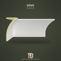 Geniş Profilli Kavisli Cephe Sövesi Poliüretan 24x54 cm