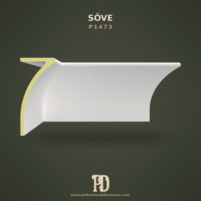 Geniş Profilli Kavisli Cephe Sövesi Poliüretan 24x54 cm