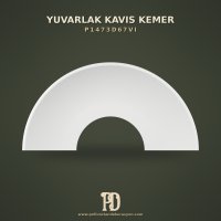 Yuvarlak Kavis Kemer Dairesel Formlu 24x176x88 cm