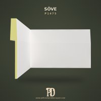 Düz Pencere ve Kapı Söve Profili Pürüzsüz Yüzeyli 36 cm