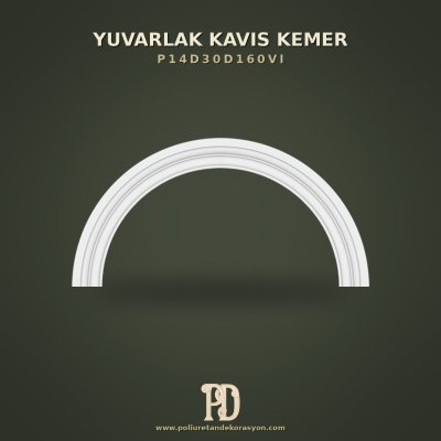 Büyük Boy Poliüretan Dairesel Geçiş Kemeri 7x199x99 cm