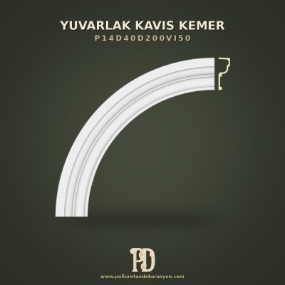 Çerçeve Bitişleri İçin Dekoratif Poliüretan Yuvarlak Kavis Kemer 9x125,5x125,5 cm