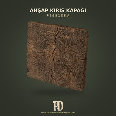 Poliüretan Dekoratif Ahşap Kiriş Paneli Eskitme Kütük Kapak 30x34 cm