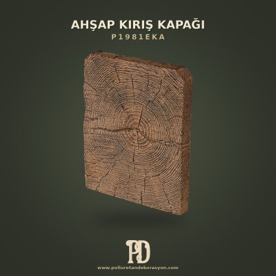 Poliüretan Ahşap Dokulu Kiriş Kapağı 25x20x3 cm