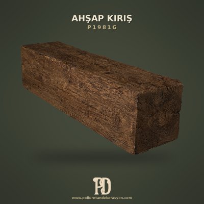 Poliüretan Ahşap Görünümlü Kiriş Kütük 26x26 cm
