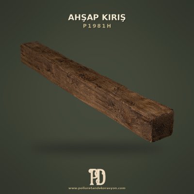 Ahşap Efektli Poliüretan Rustik Kiriş Mertek 10x10x300 cm
