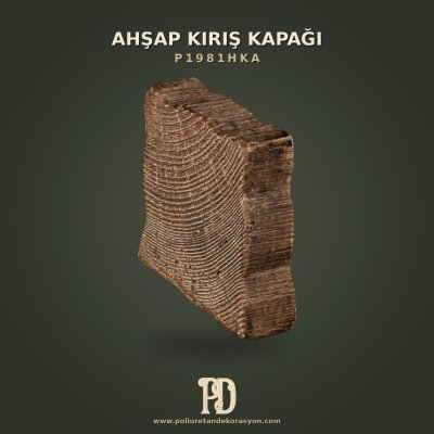 Dekoratif Ahşap Efektli Poliüretan Kiriş Kapağı 10x10 cm