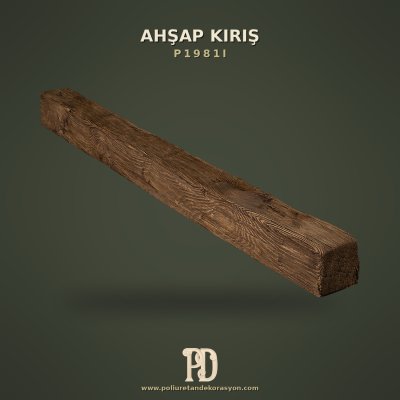 Ahşap Görünümlü Rustik Kiriş Mertek Kütük 8x8 cm