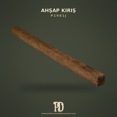 Ahşap Görünümlü Dekoratif Kiriş Mertek 5x5 cm