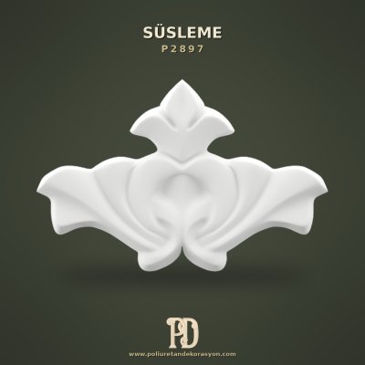 Poliüretan Klasik Oymalı Dekoratif Süsleme Motifi 11x17 cm