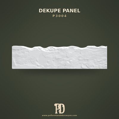 Taş Dokulu Dekupe Duvar Paneli 9x70 cm