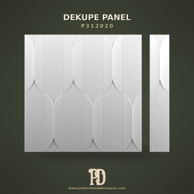 Dekupe Oyma Desenli Duvar Paneli 120x20 cm