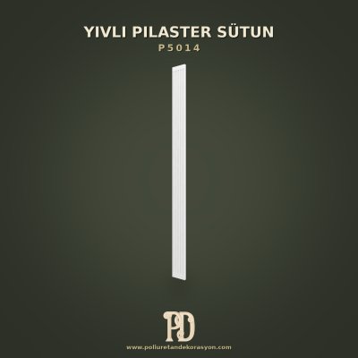 Yivli Pilaster Poliüretan Sütun Gövdesi 2x14 cm