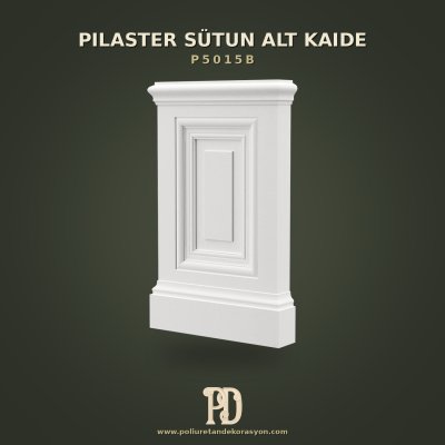 Kademeli Poliüretan Pilaster Sütun Alt Kaidesi 4x17x30 cm